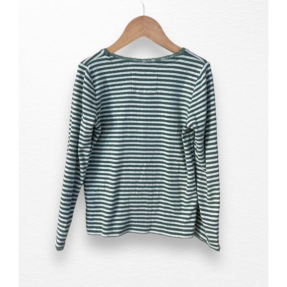 Mini Boden Striped Pointelle Top, Size 7/8 - Picture 2 of 7